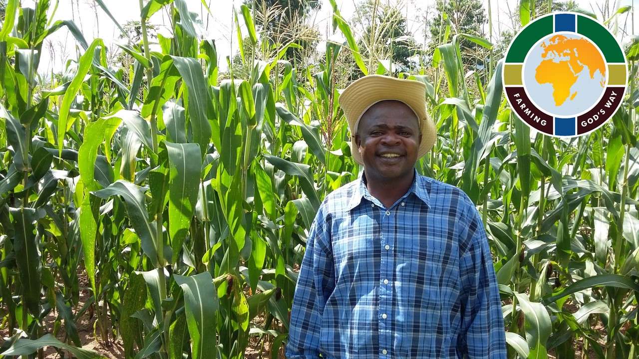 Farming God's Way farmer in his field.