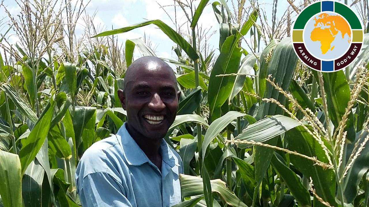Farming God's Way farmer in his field.